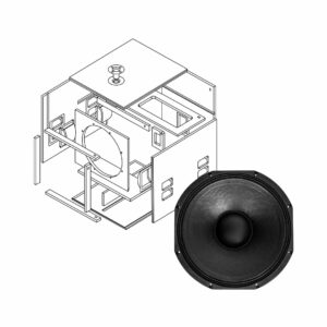 HYBRID+ DS18-1000/FP SINGLE 18inFLAT-PACK SUB-BASS