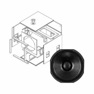 HYBRID+ DS18-1200/FP SINGLE 18inFLAT-PACK SUB-BASS