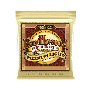 Ernie Ball 2003 Earthwood medium light 80/20 bronze acoustic guitar strings - 12-54 gauge