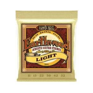 Ernie Ball 2004 Earthwood light 80/20 bronze acoustic guitar strings - 11-52 gauge
