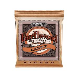 Ernie Ball 2148 Earthwood light phosphor bronze acoustic guitar strings - 11-52 gauge