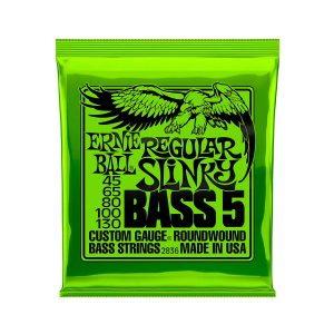 Ernie Ball 2836 regular slinky 5-string nickel wound electric bass strings - 45-130 gauge