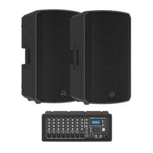 PowerWorks GROOVE-BOX Duo - 2x 12inch Speakers and 8 channel Mixer