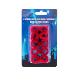 Hybrid velcro straps 34mm red