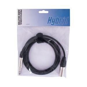 Hybrid XLR male - 1/4" jack stereo, 1.8m audio cable