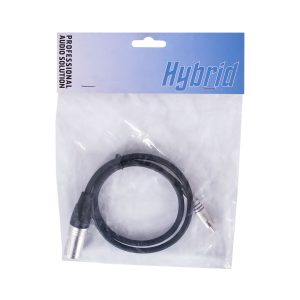 Hybrid XLR male - RCA, 0.8m audio cable