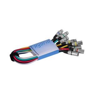 Hybrid XLR male - XLR female, 1m audio cable