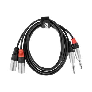 Hybrid dual XLR male - dual jack mono, 1.8m
