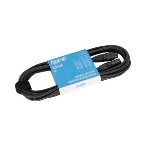 HYBRID XLR-XLR 5M AUDIO CABLE WITH WATERPRROF CONN