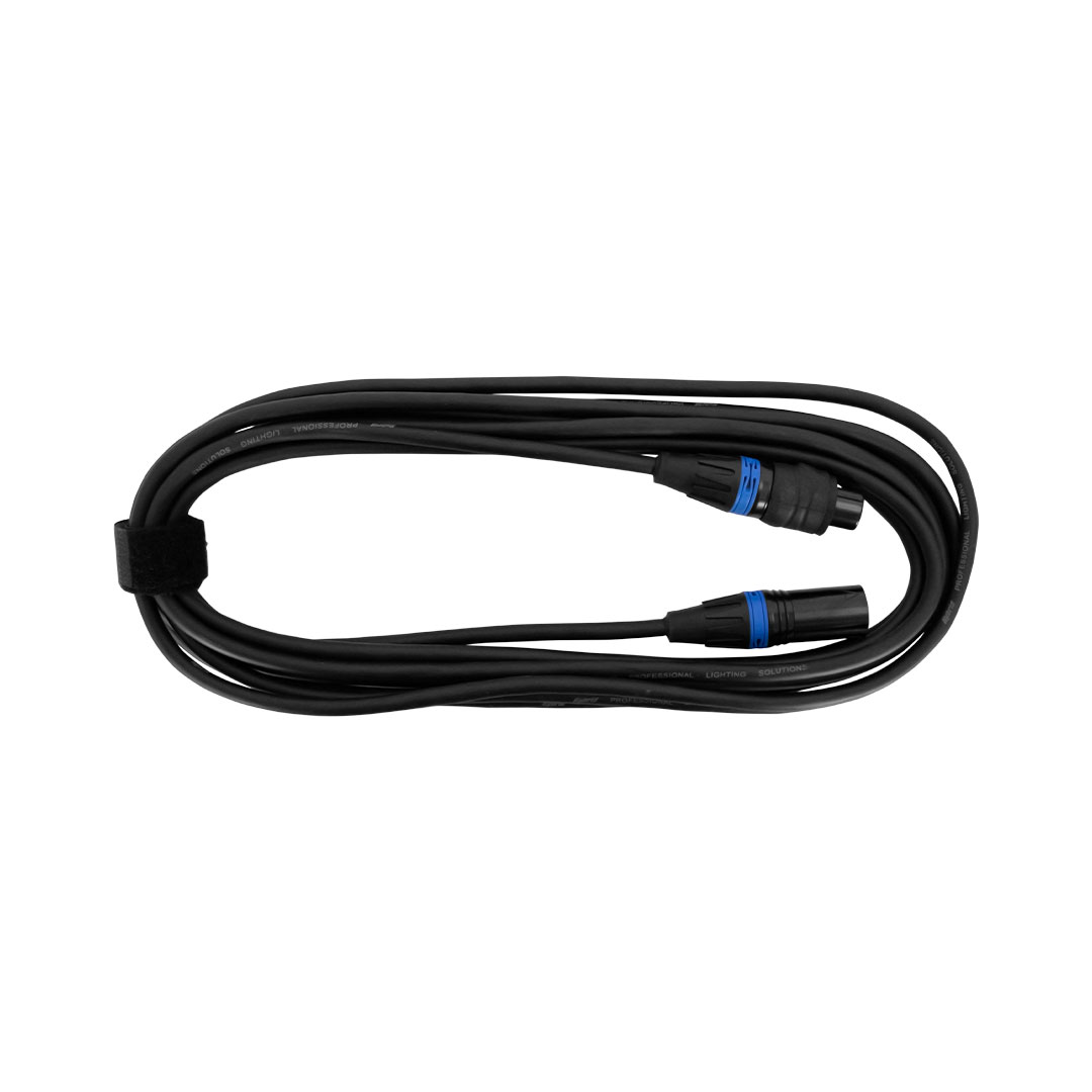 HYBRID XLR-XLR DMX 5M CABLE WITH WATERPROOF CONN - Image 2